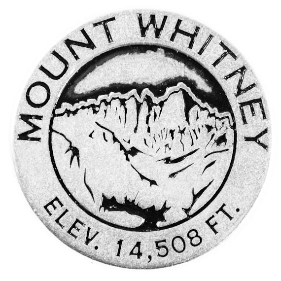 Mount Whitney token front