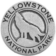 Yellowstone National Park token back