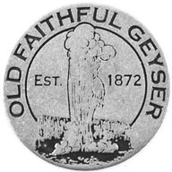 Yellowstone National Park token front