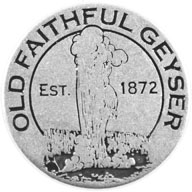 Yellowstone National Park token front