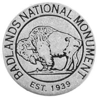 Badlands National Park token back