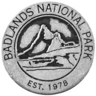 Badlands National Park token front