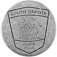 Custer State Park token back