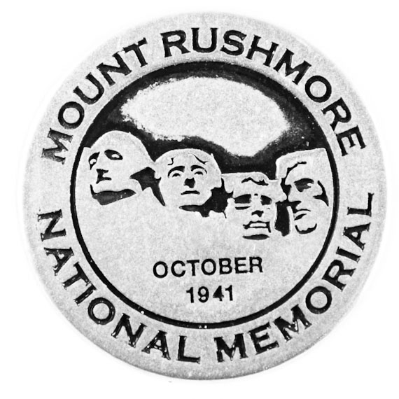Mount Rushmore token back
