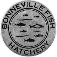 Bonneville Fish Hatchery token front