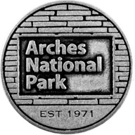 Delicate Arch token back