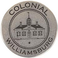 Colonial Williamsburg token front