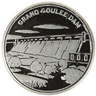 Grand Coulee Dam token front