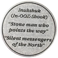 Alaska – Inukshuk token back