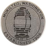 Mukilteo Lighthouse token back