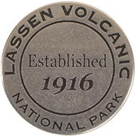 Lassen Volcanic National Park token back