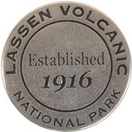 Lassen Volcanic National Park token back