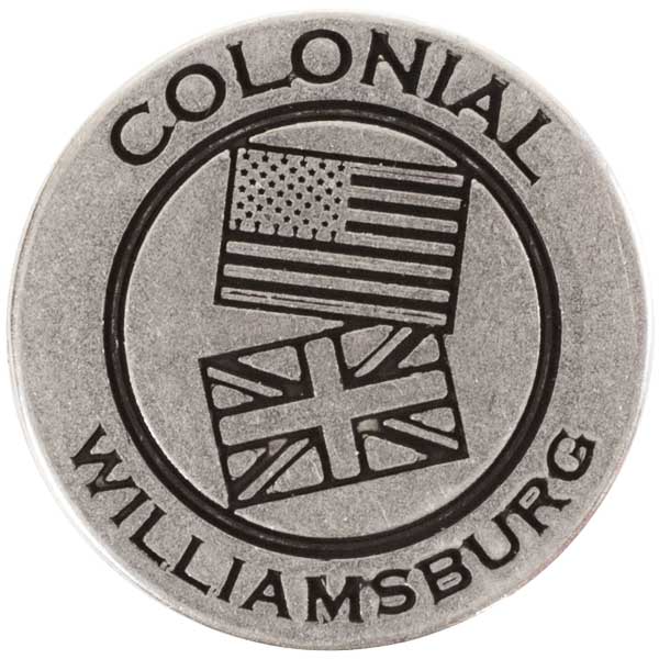 Colonial Williamsburg token back