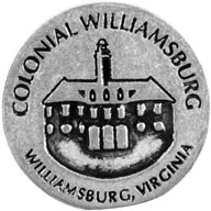 Colonial Williamsburg token front