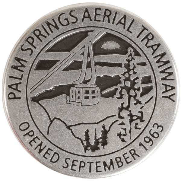 Palm Springs Aerial Tramway token back