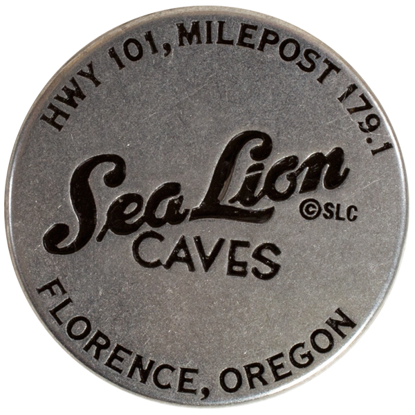 Sea Lion Caves token front