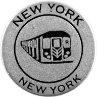 New York City token back