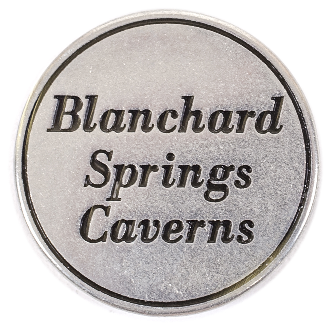 Blanchard Springs Caverns token back