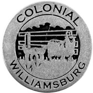 Colonial Williamsburg token front