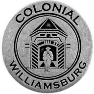 Colonial Williamsburg token back