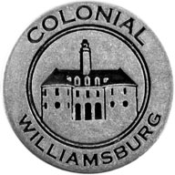 Colonial Williamsburg token front